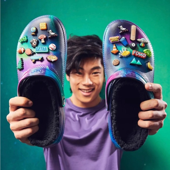 Crocs Classic Lined Clogs Men's Black/Multi - SCI-FI - Picture 7 of 7